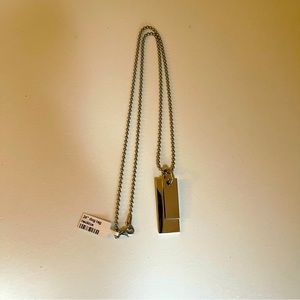 Stainless steel dog tag necklace